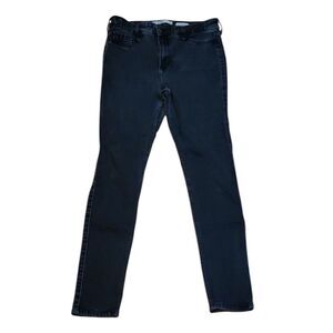 Hollister High Rise Super Skinny Black Jeans, 9 short